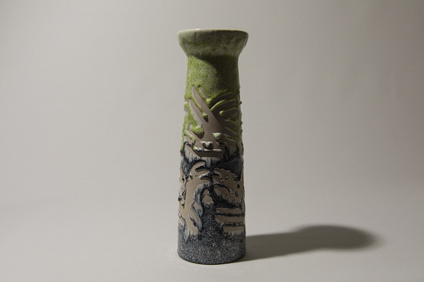 Vintage ceramic cylinder VASE