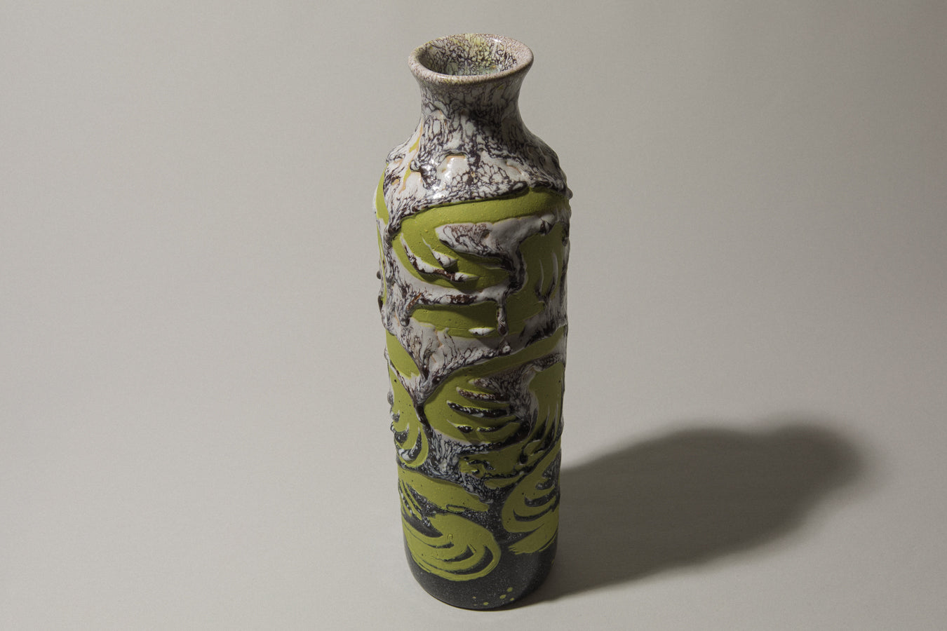 Vintage ceramic cylinder VASE