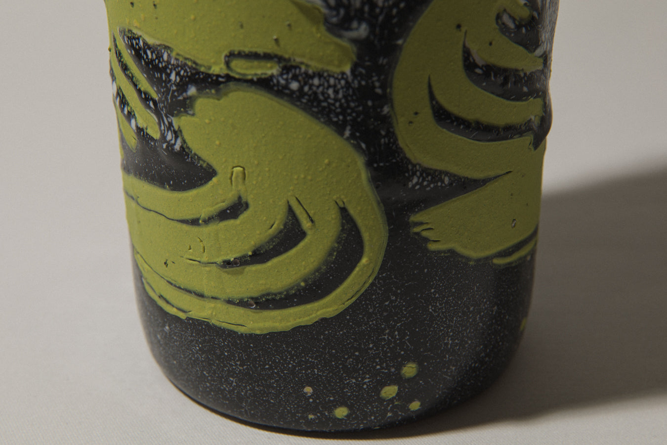 Vintage ceramic cylinder VASE