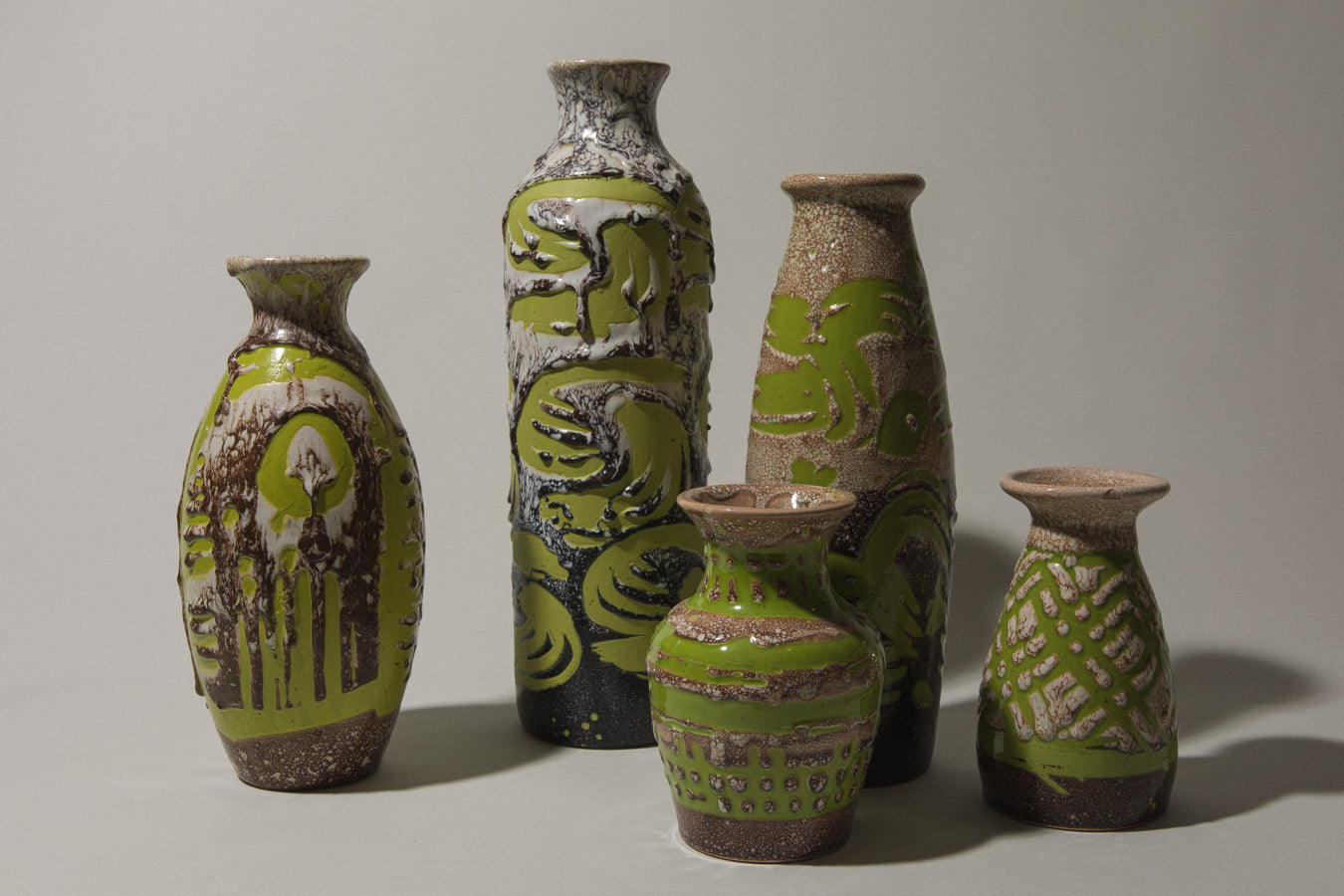 Vintage ceramic cylinder VASE