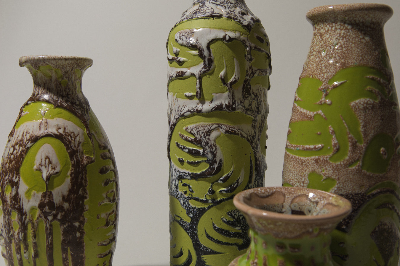 Vintage ceramic cylinder VASE