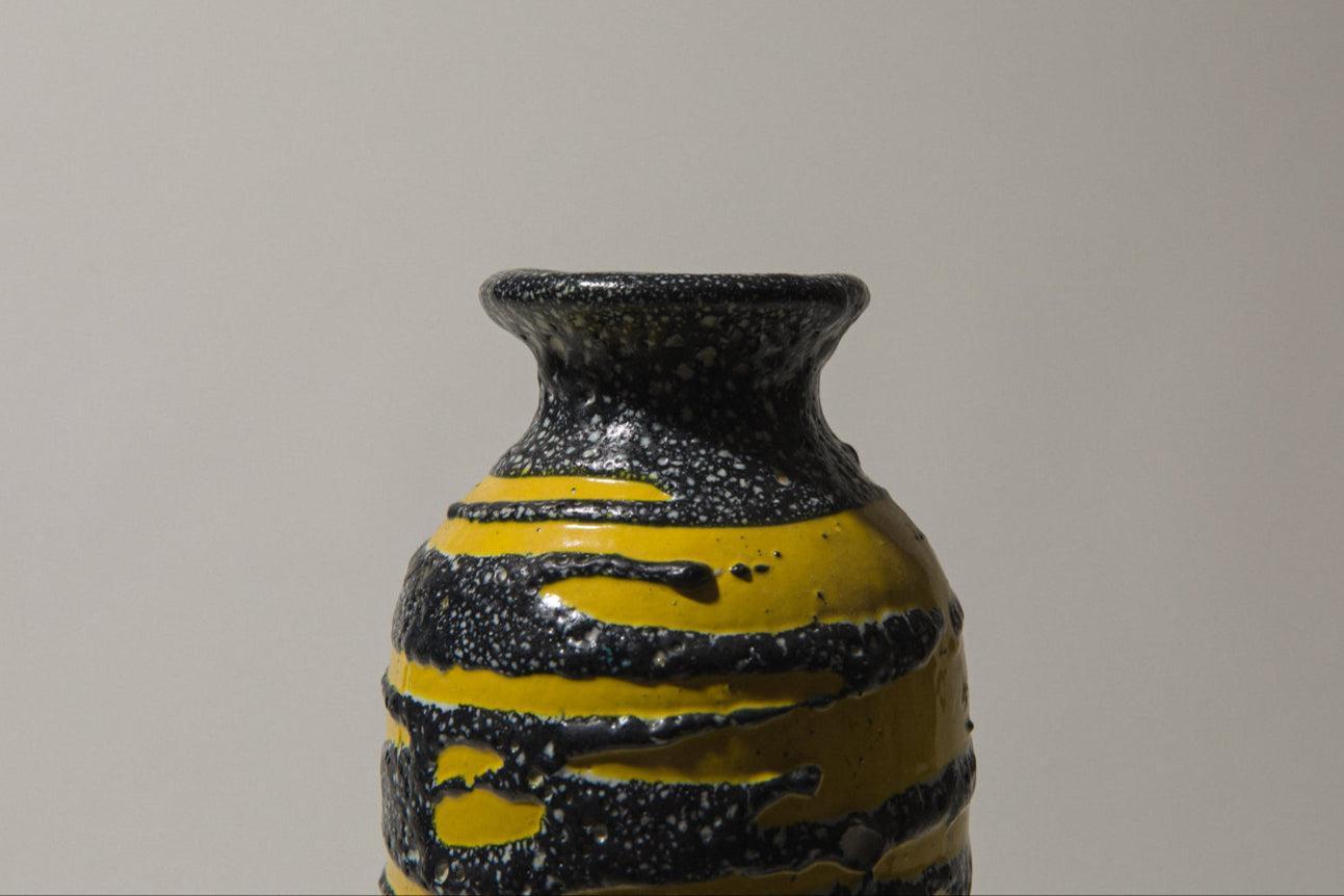 Vintage ceramic cylinder VASE