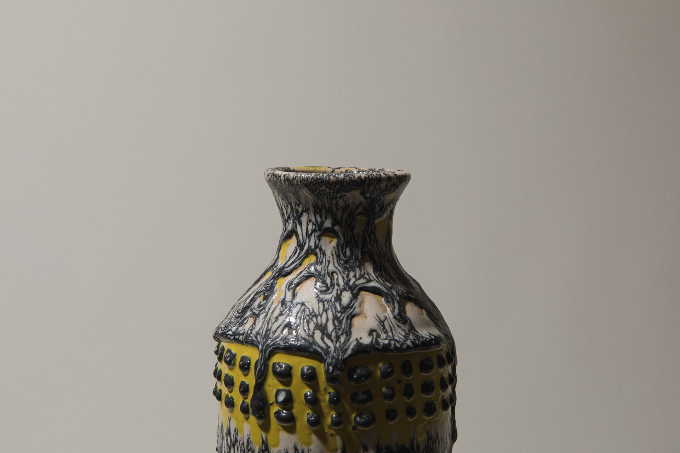 Vintage ceramic cylinder VASE