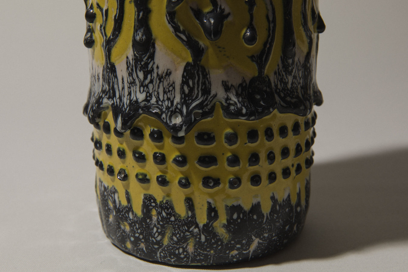 Vintage ceramic cylinder VASE