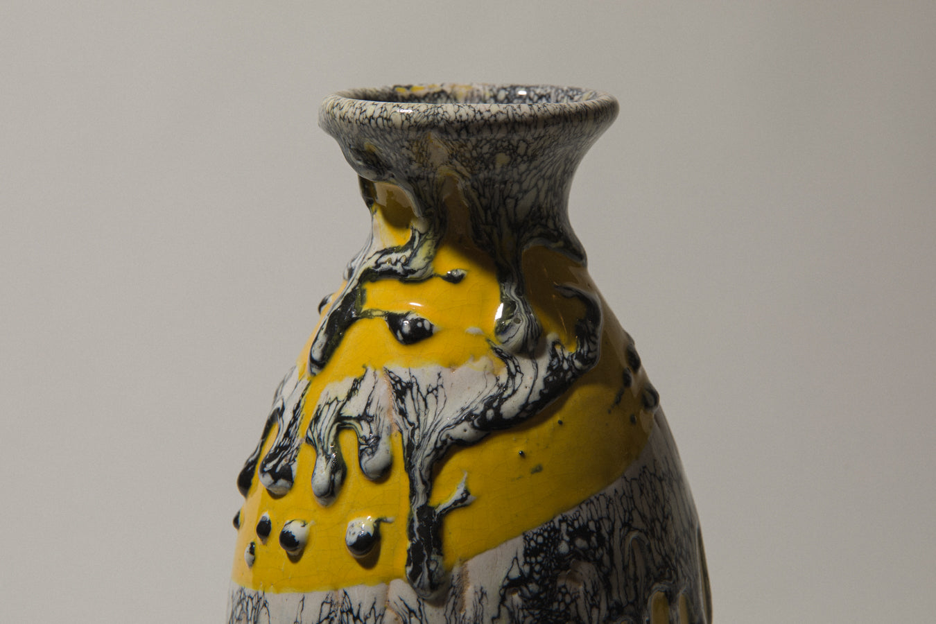 Vintage ceramic oval VASE