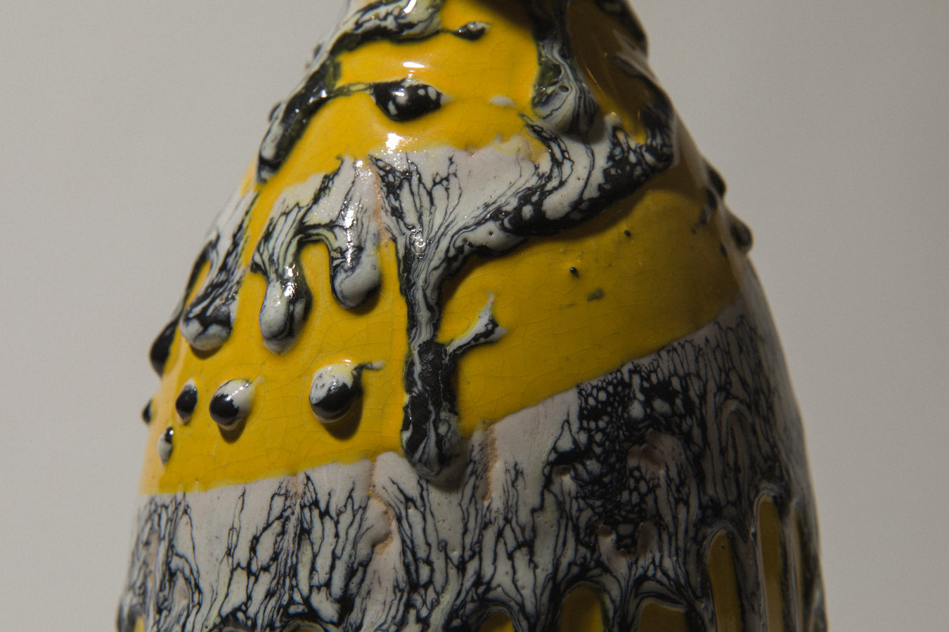 Vintage ceramic oval VASE