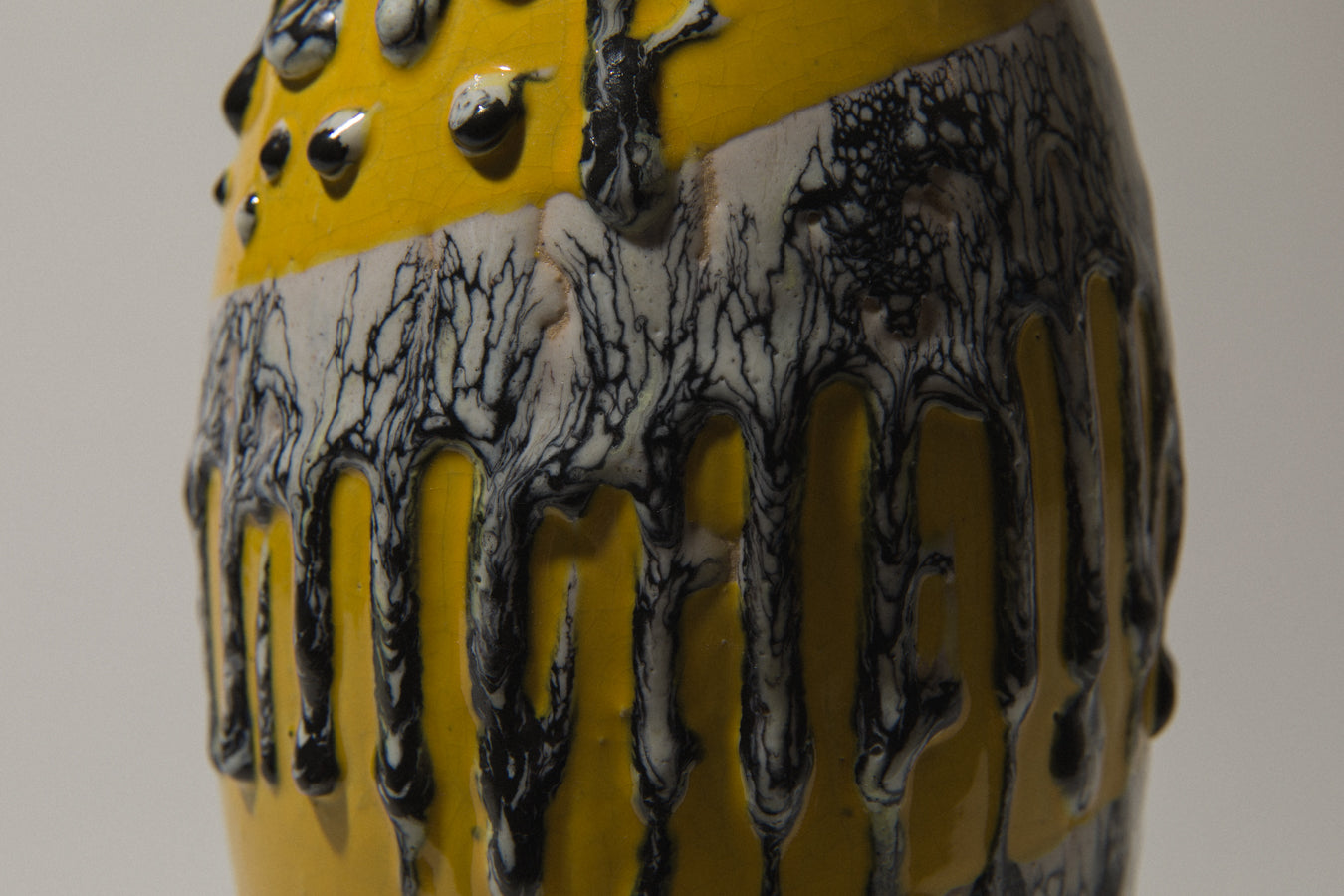 Vintage ceramic oval VASE