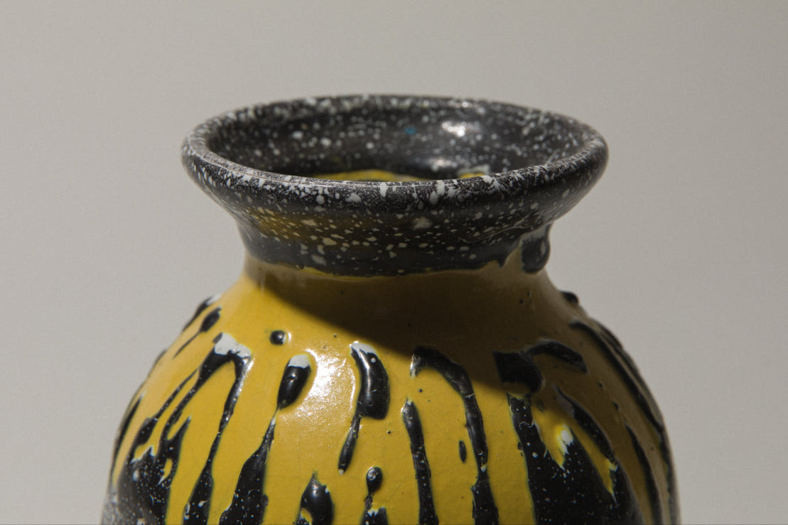 Vintage ceramic sphere VASE