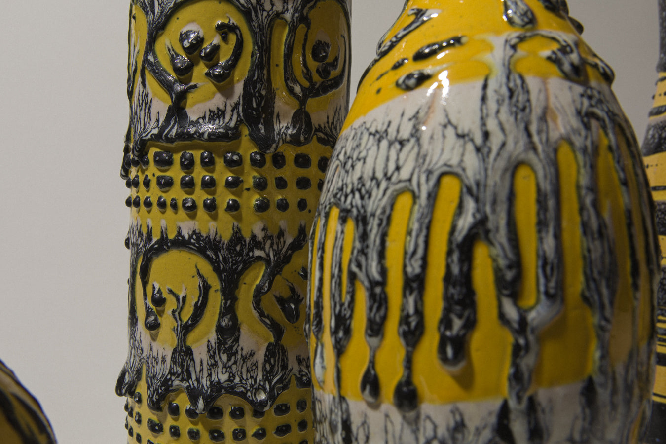Vintage ceramic cylinder VASE