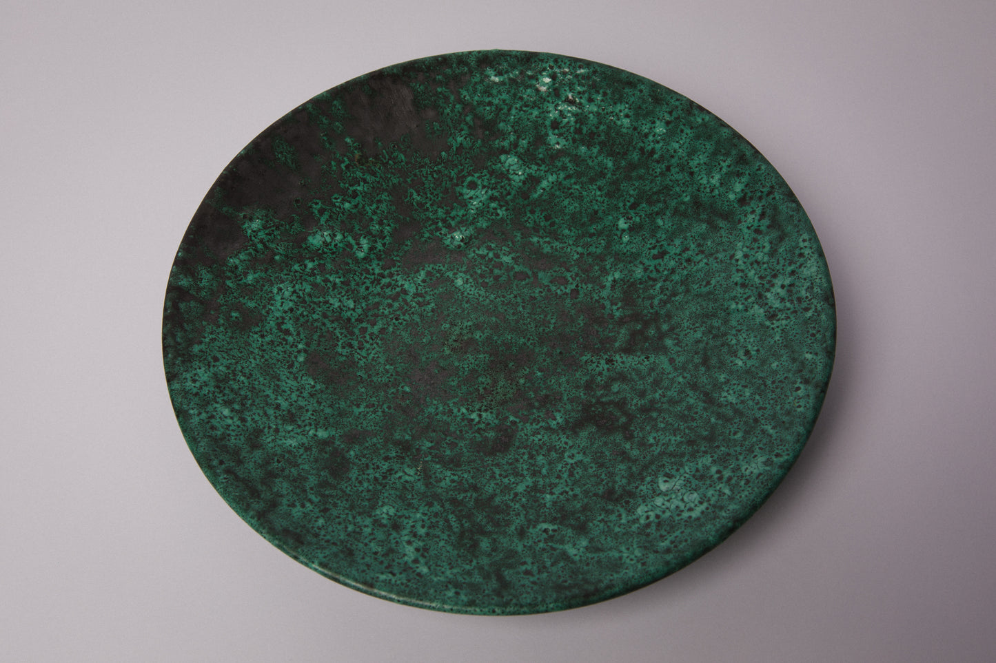 Teal ceramic PLATE _ 1437