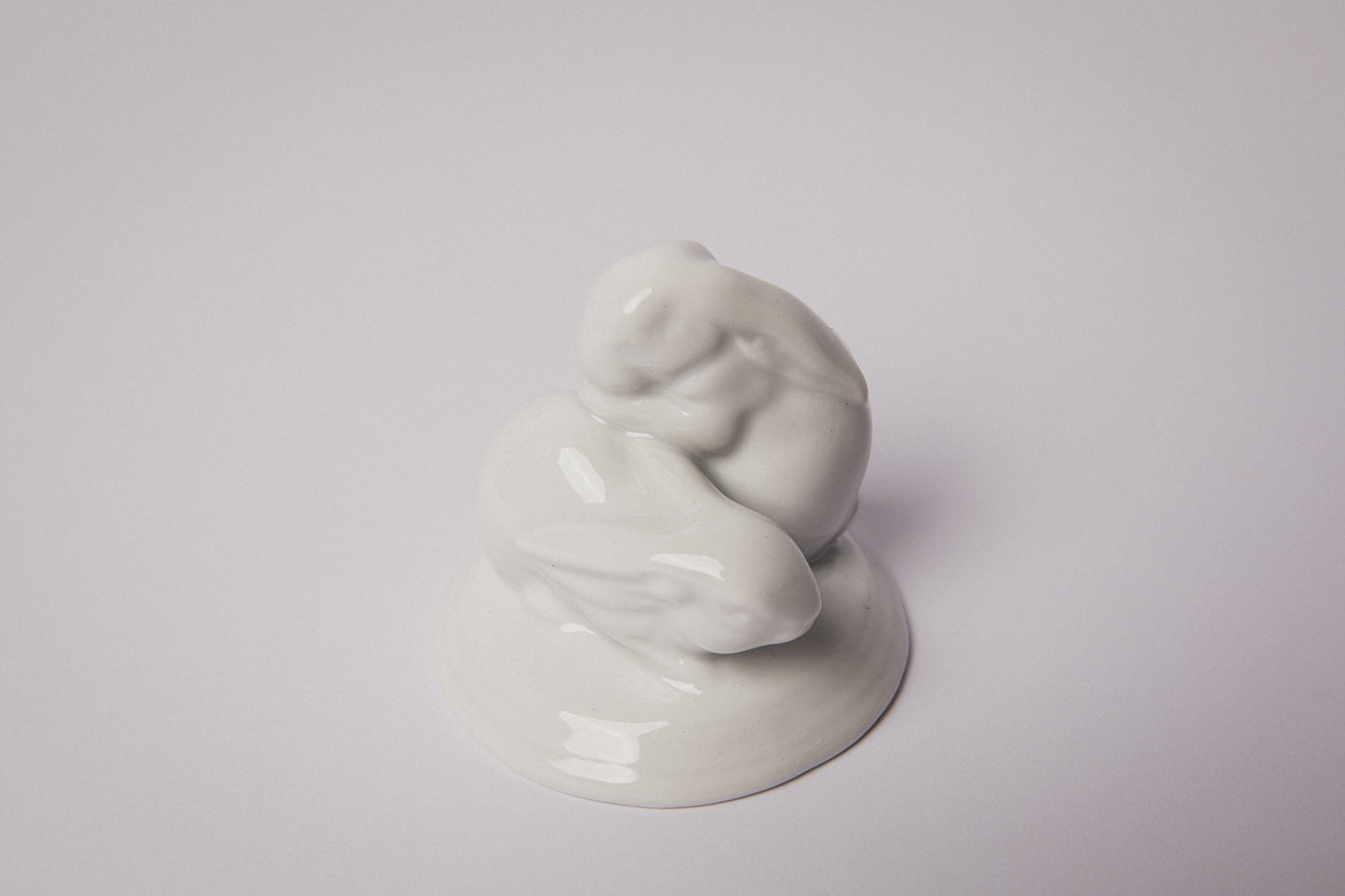 White Herend RABBIT FIGURINE _ 1472