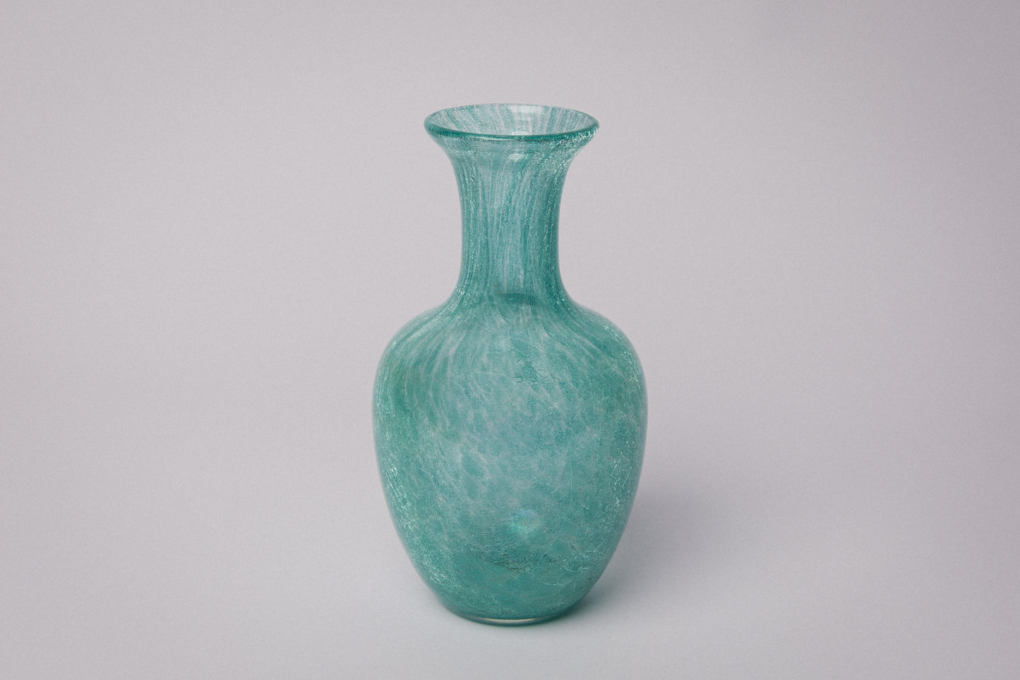 Teal veil glass VASE _ 1512