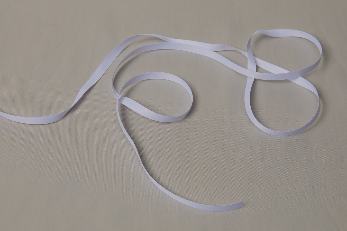 Recycled PET RIBBON white 1cm