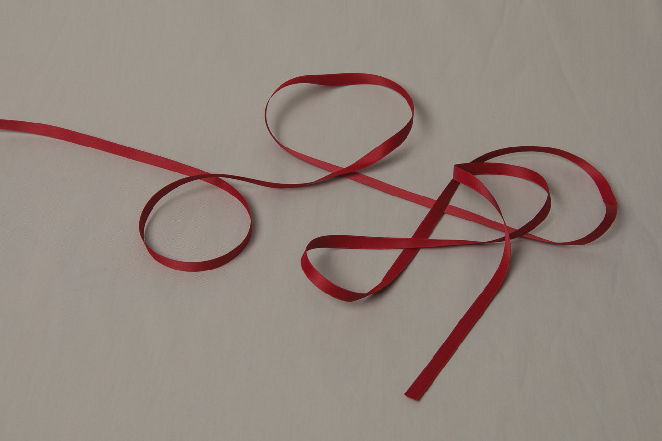 Recycled PET RIBBON red 1cm