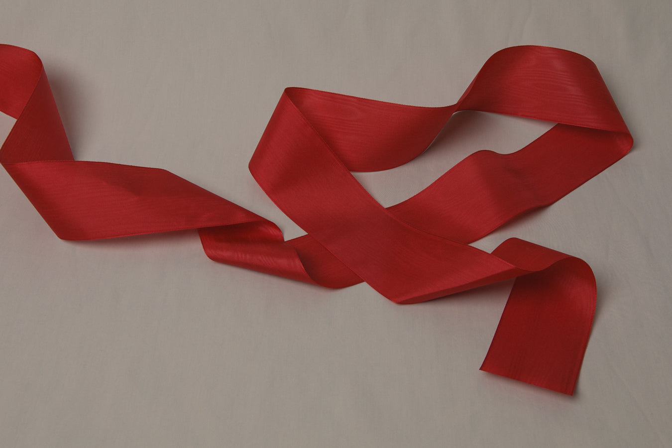 Moiré RIBBON red 7,5cm