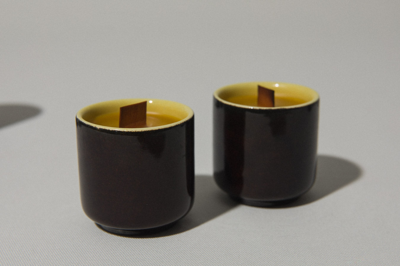 Set of six beeswax CANDLE small