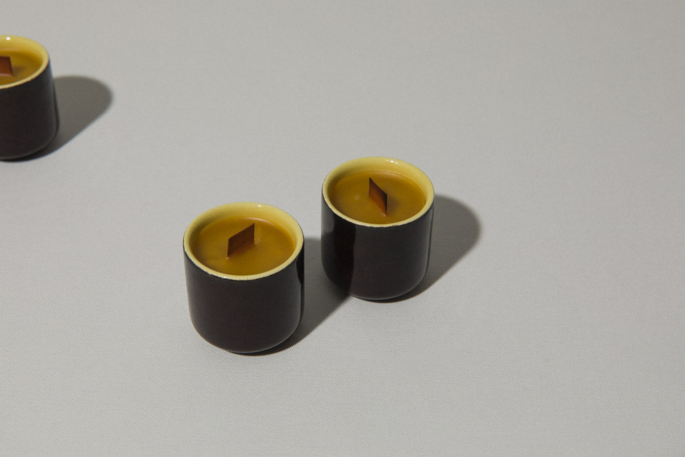 Set of six beeswax CANDLE small
