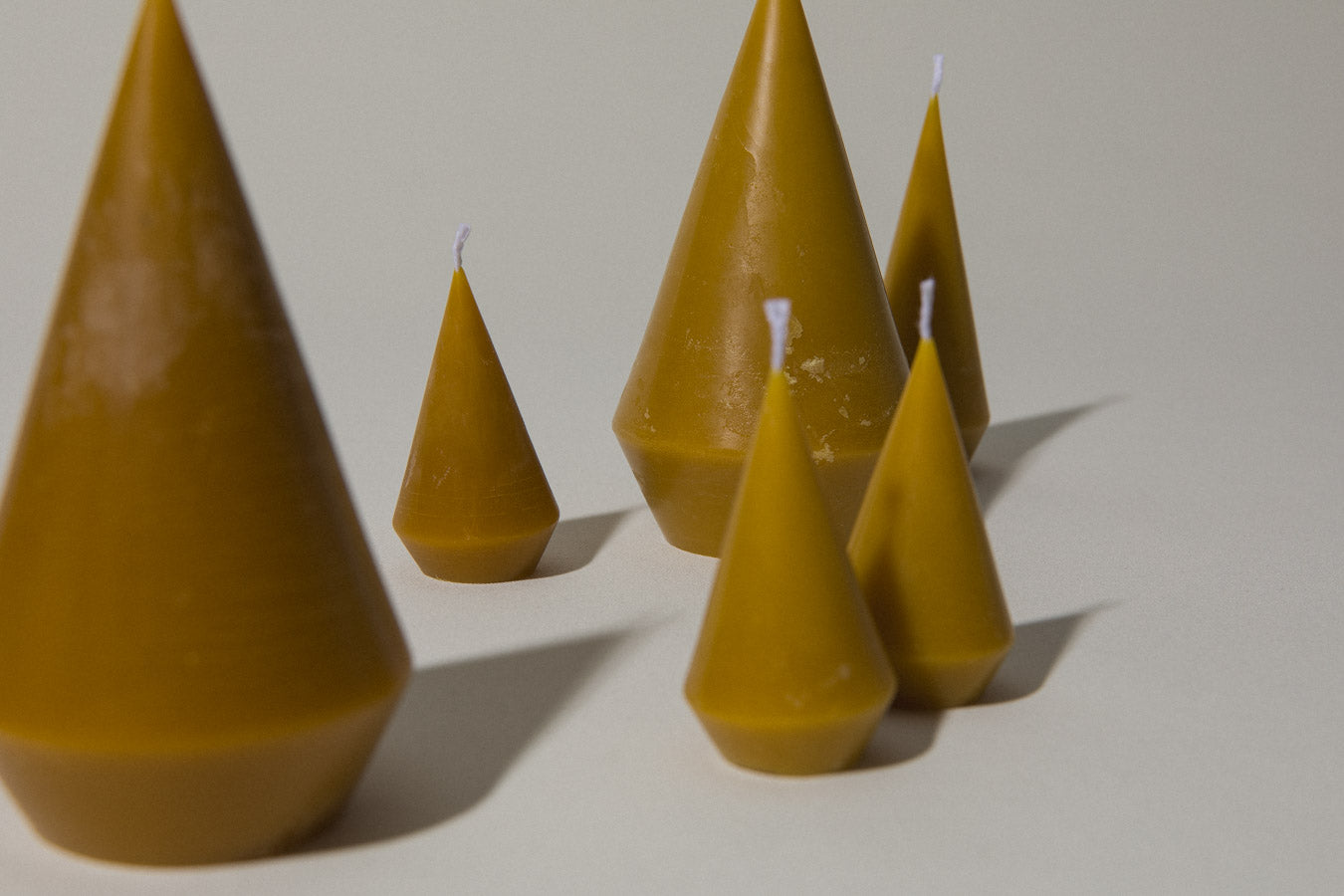 Beeswax cone CANDLE large