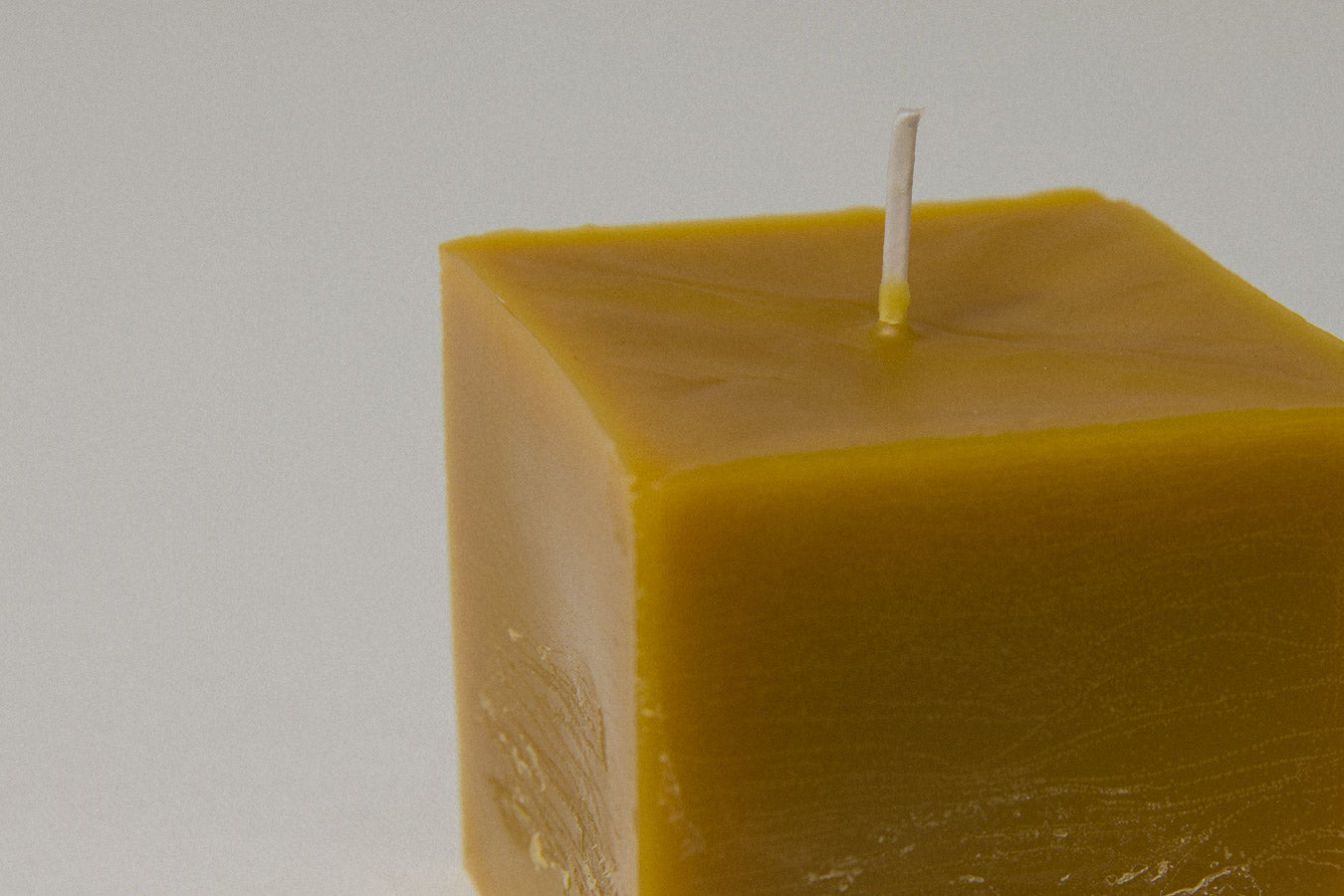 Beeswax cube CANDLE large