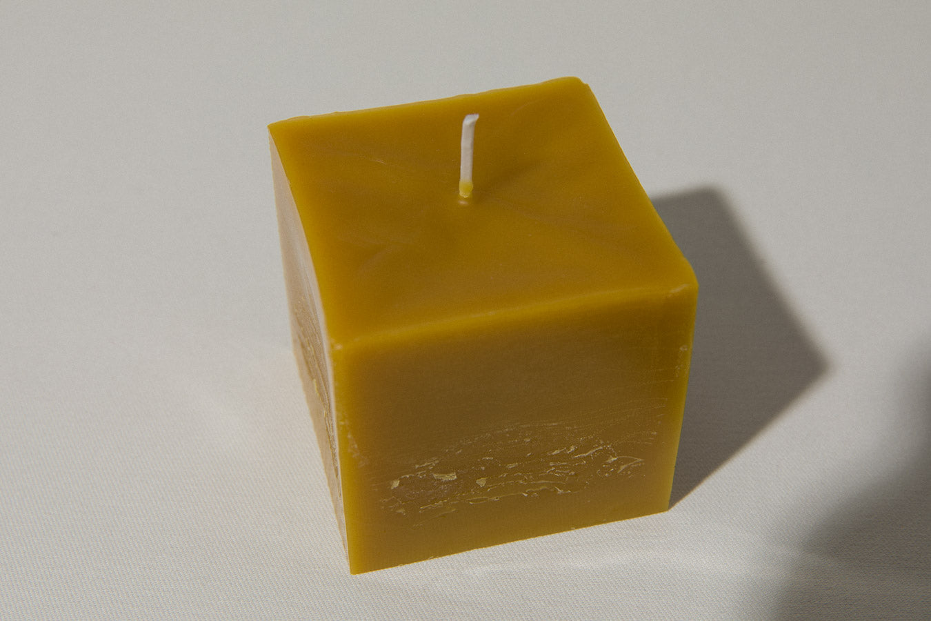 Set of two beeswax cube CANDLE medium