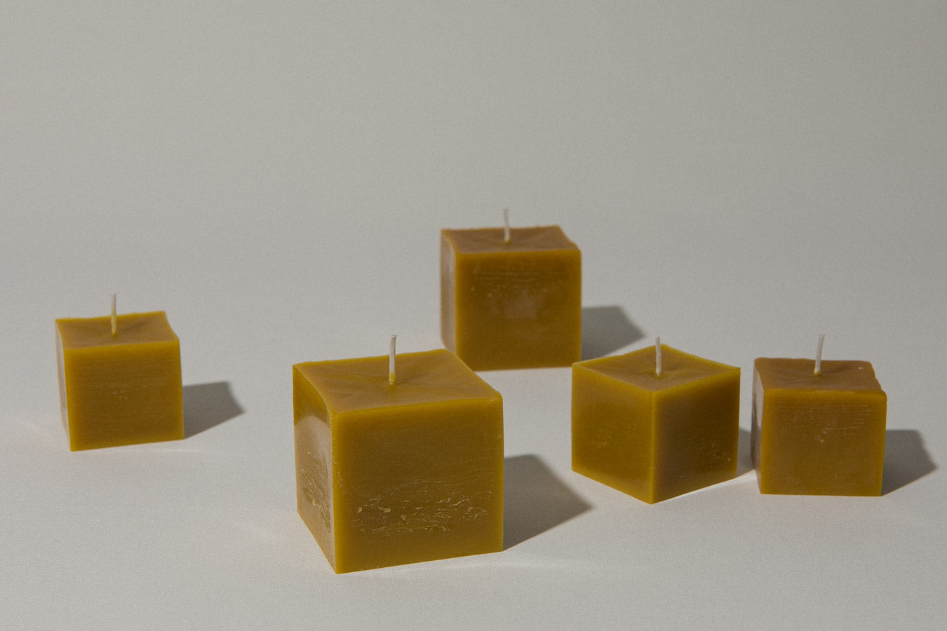 Beeswax cube CANDLE large