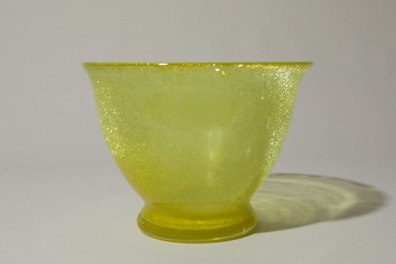 Yellow veil glass BOWL