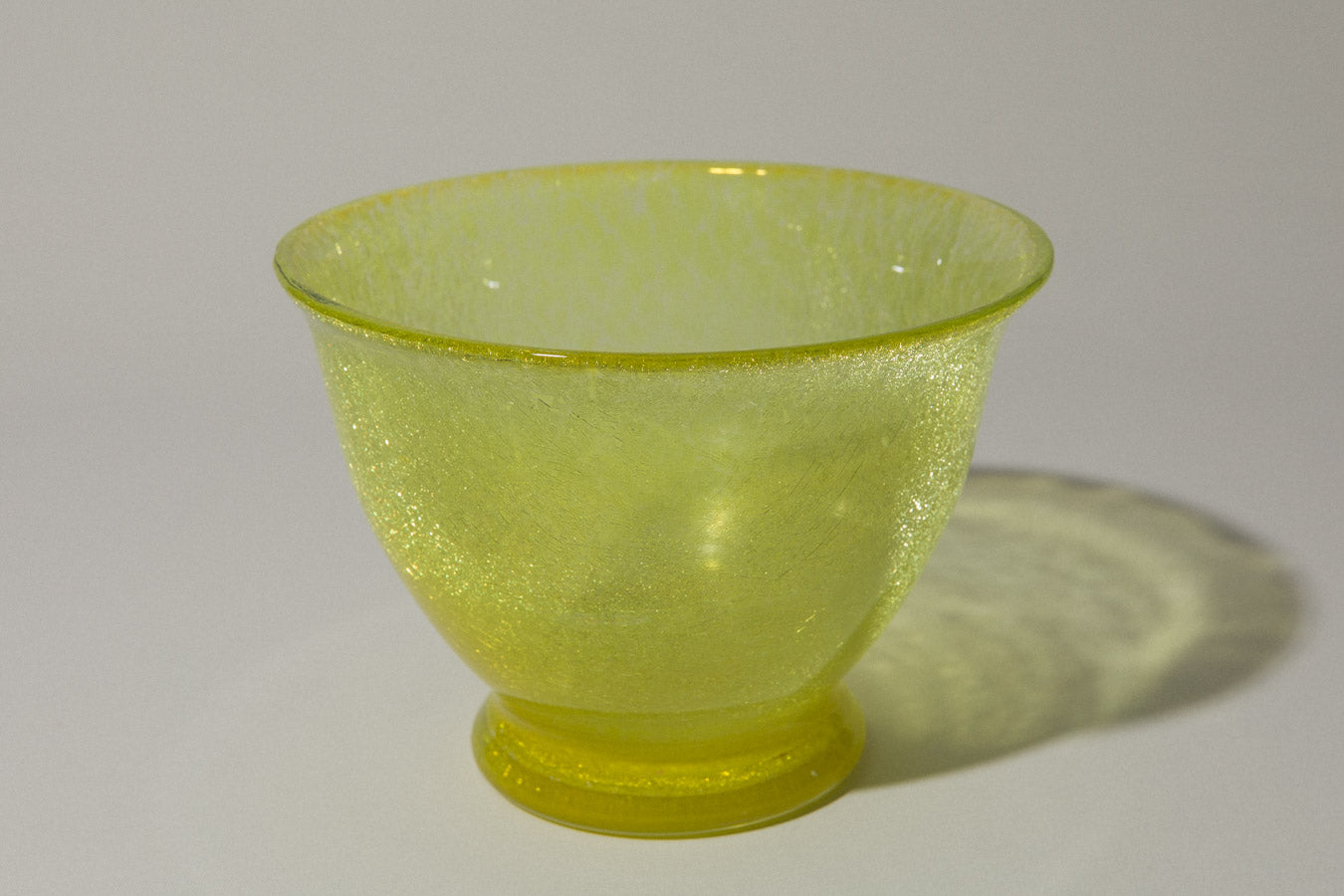 Yellow veil glass BOWL
