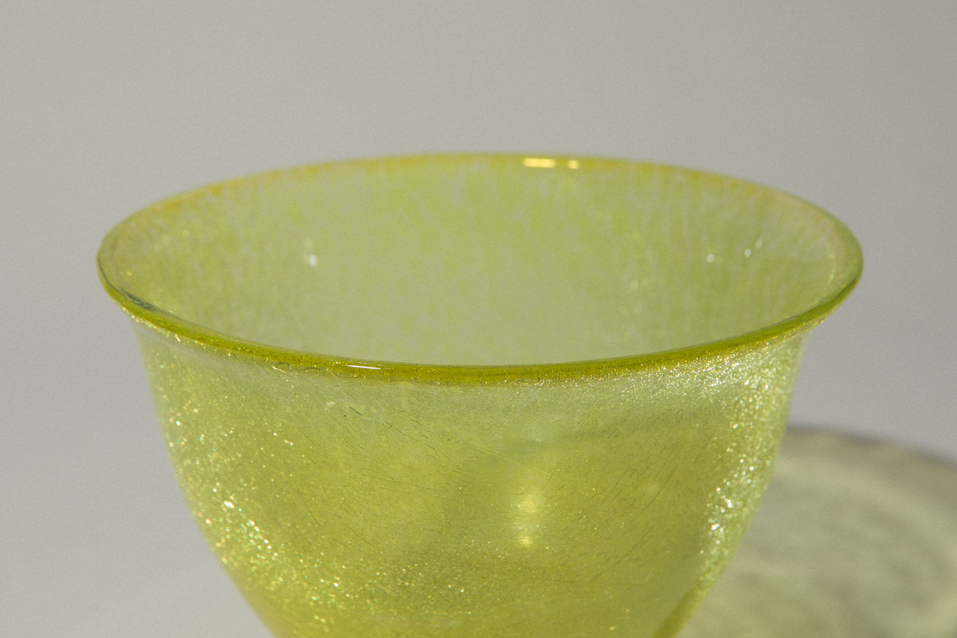 Yellow veil glass BOWL