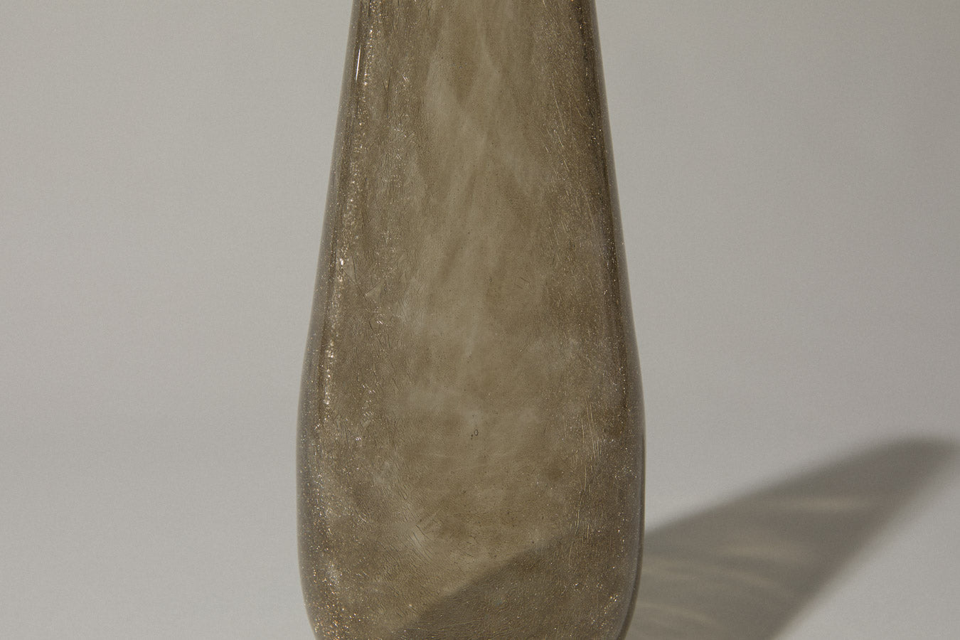 Deep taupe veil glass VASE