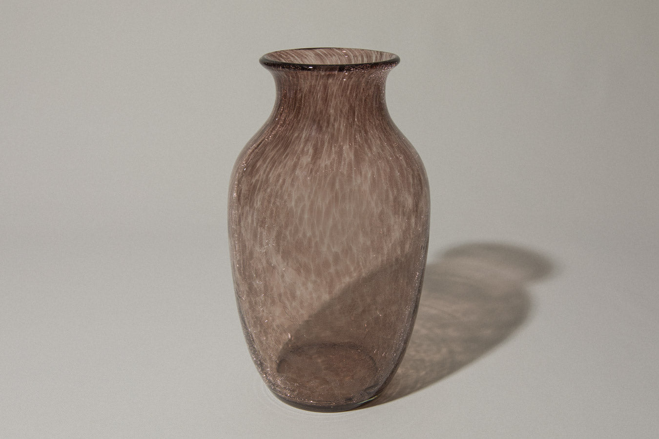 Deep taupe veil glass VASE