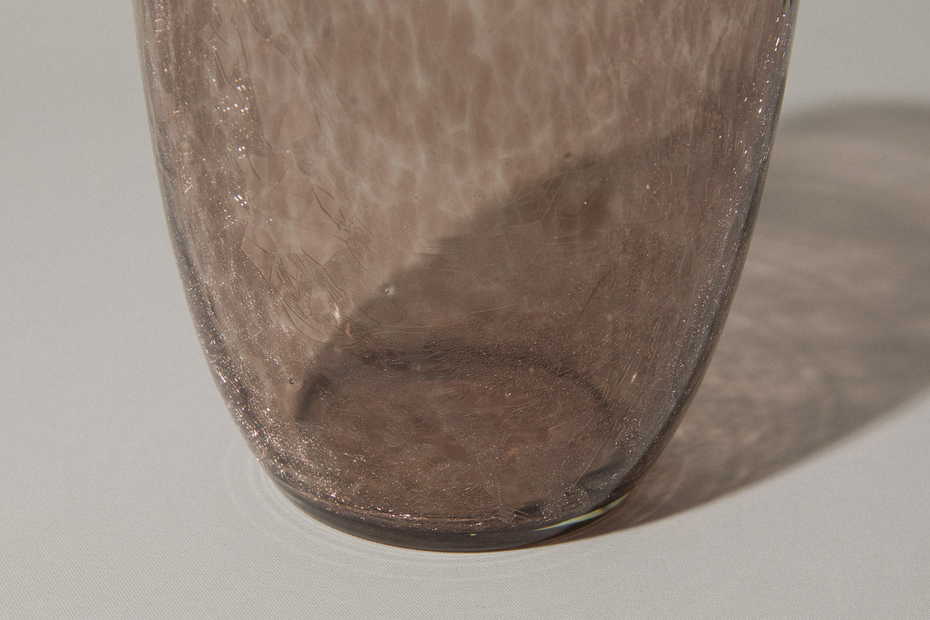 Deep taupe veil glass VASE