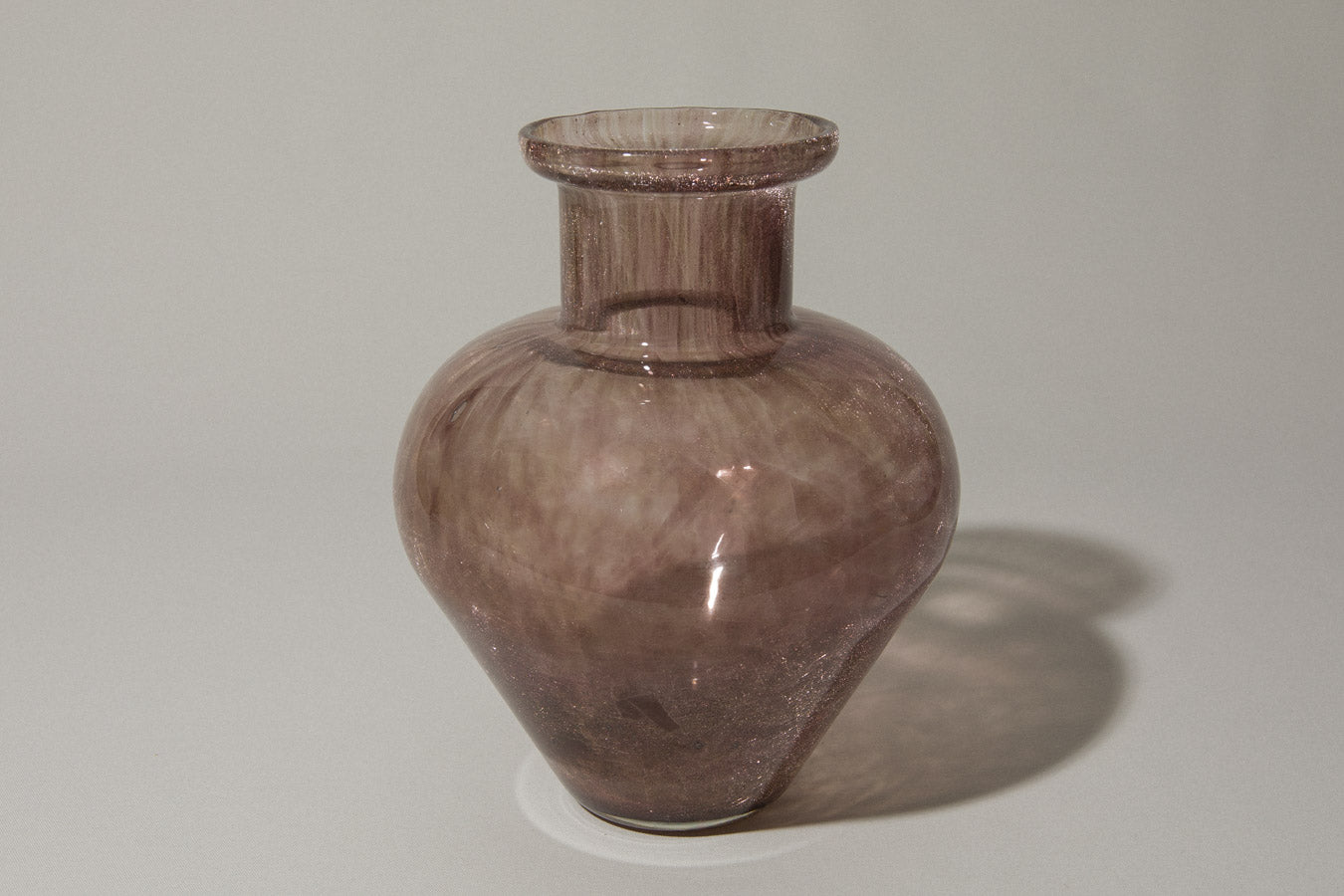 Deep taupe veil glass VASE