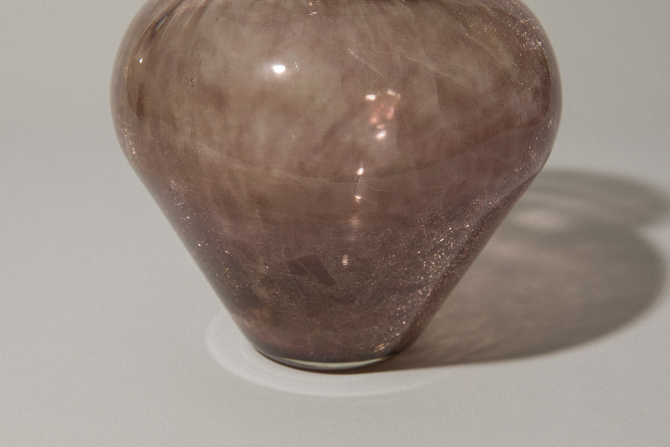 Deep taupe veil glass VASE