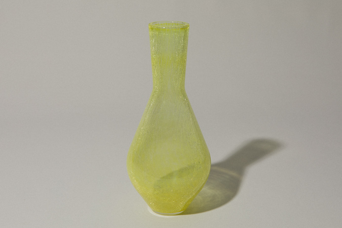 Yellow veil glass VASE