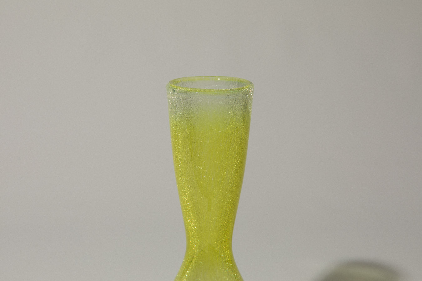 Yellow veil glass VASE