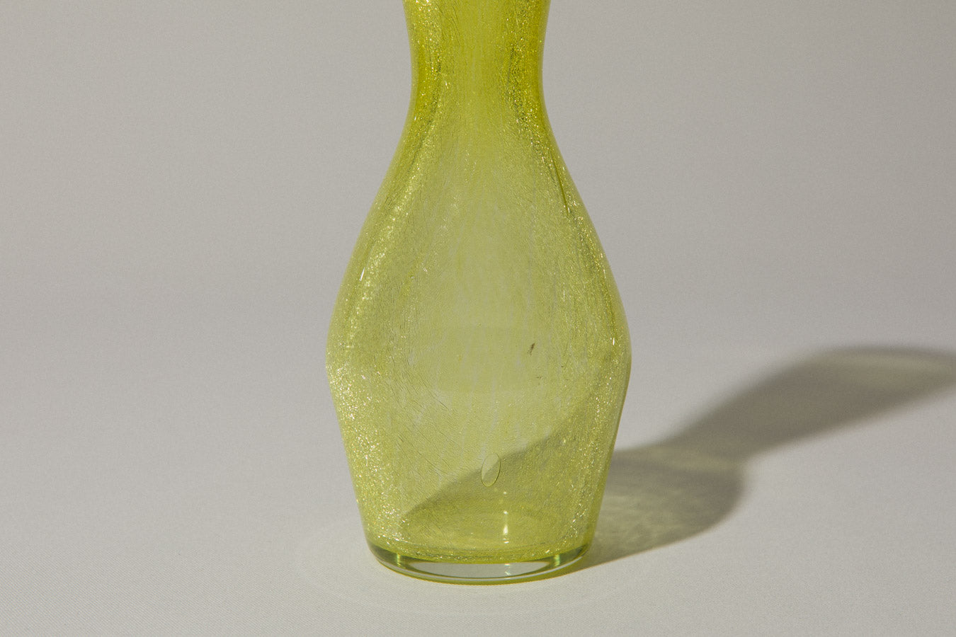 Yellow veil glass VASE