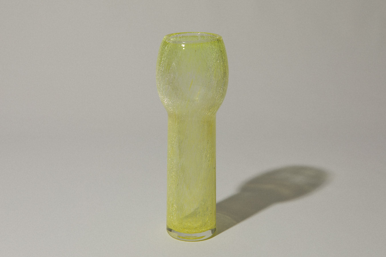 Yellow veil glass VASE