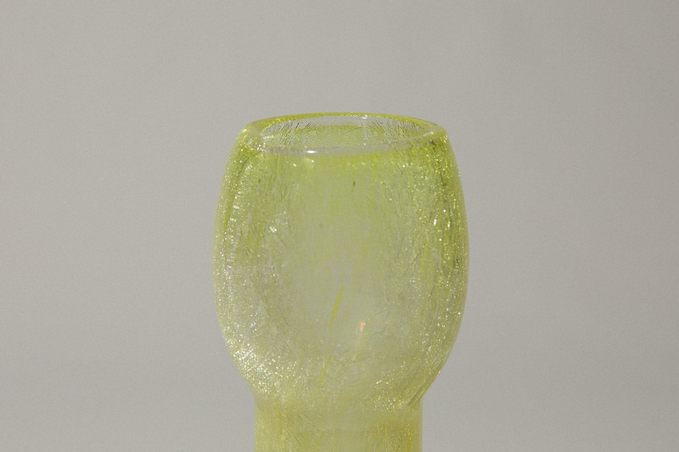 Yellow veil glass VASE