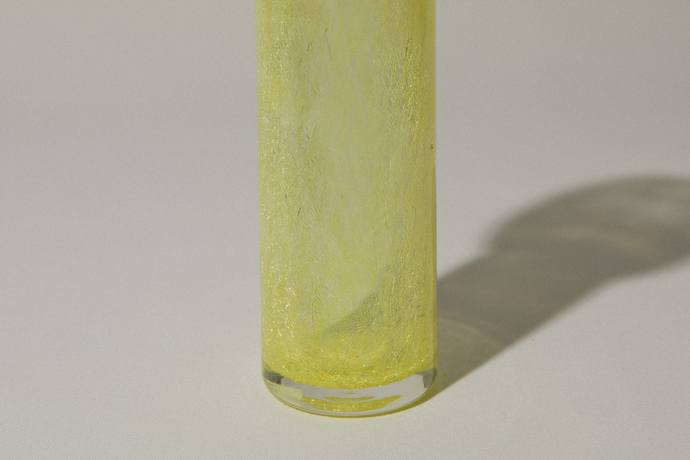 Yellow veil glass VASE