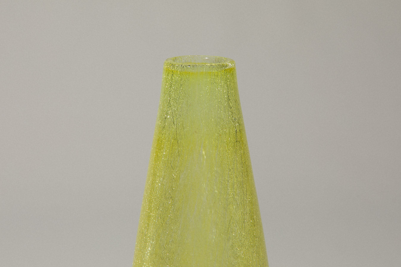 Yellow veil glass VASE