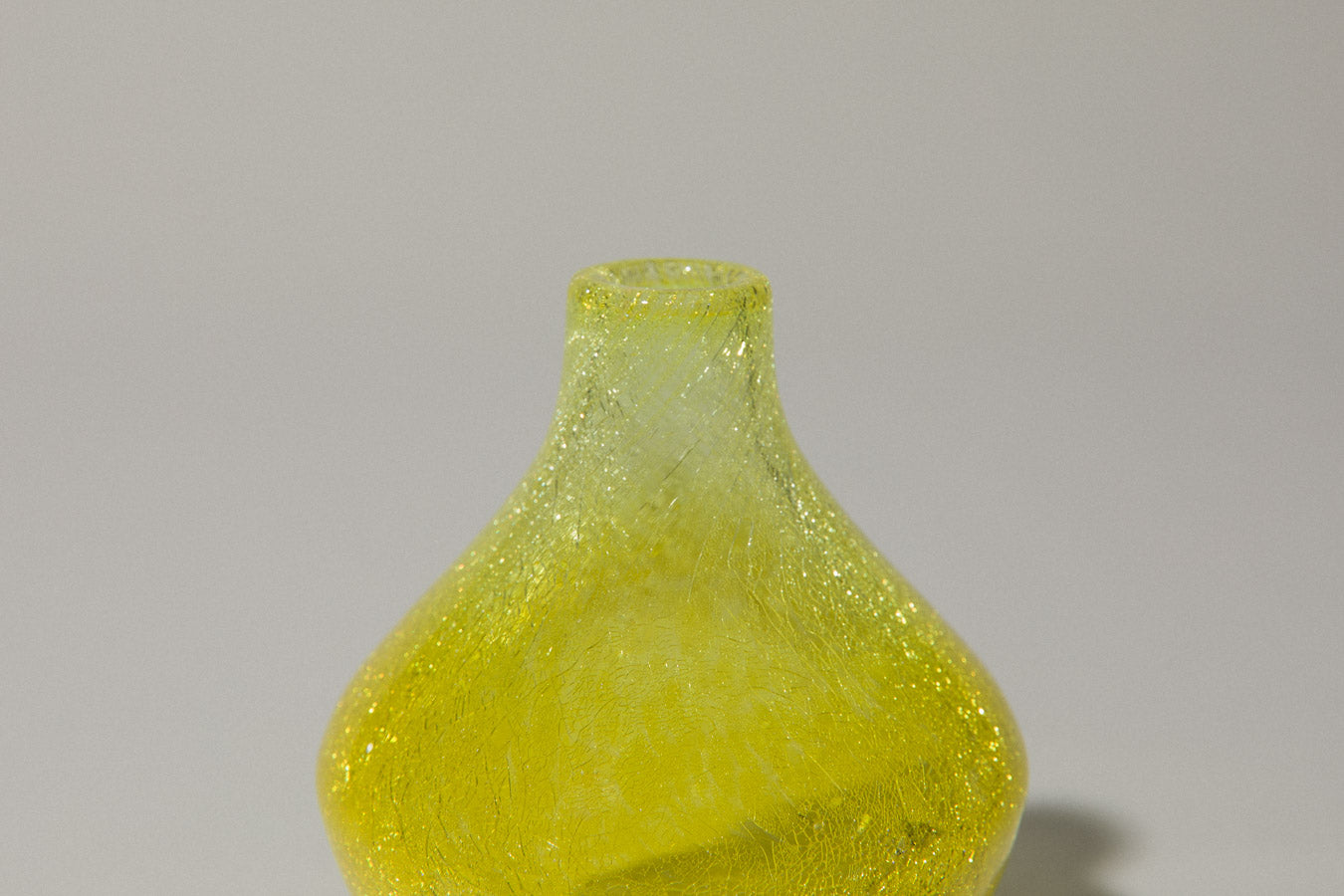 Yellow veil glass VASE