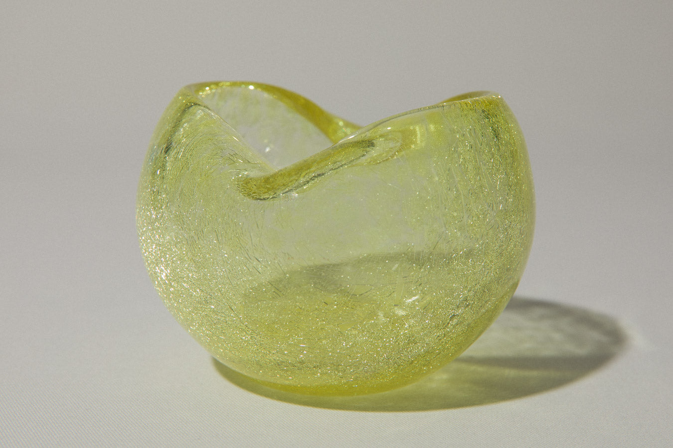 Yellow veil glass BOWL