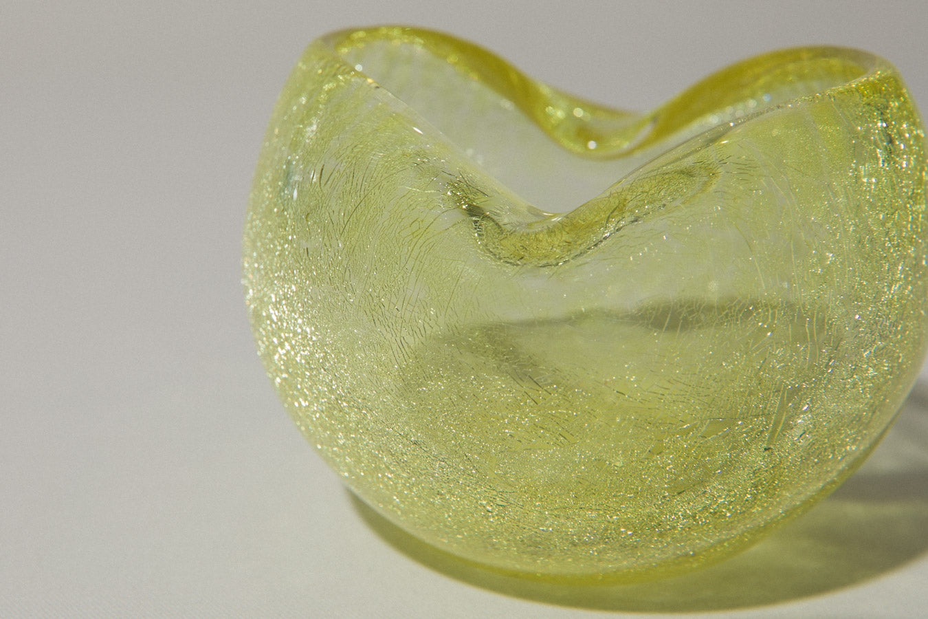 Yellow veil glass BOWL