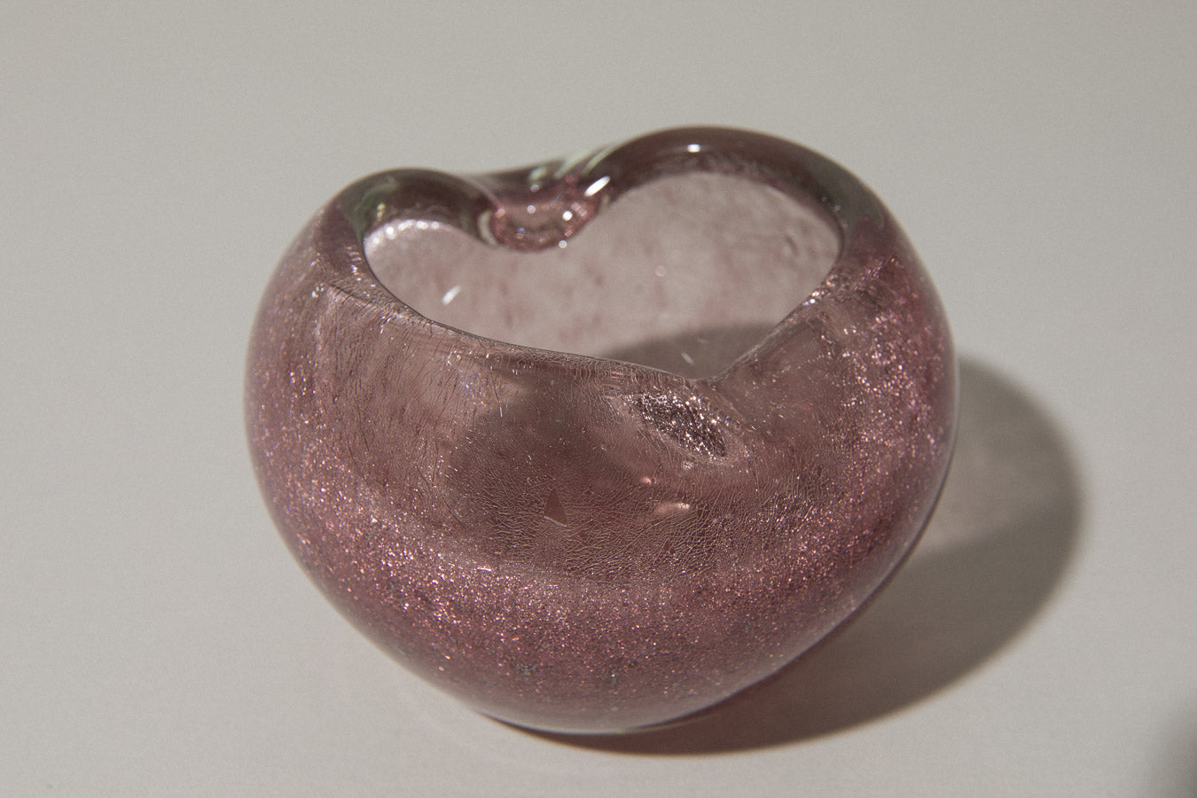 Deep taupe veil glass BOWL