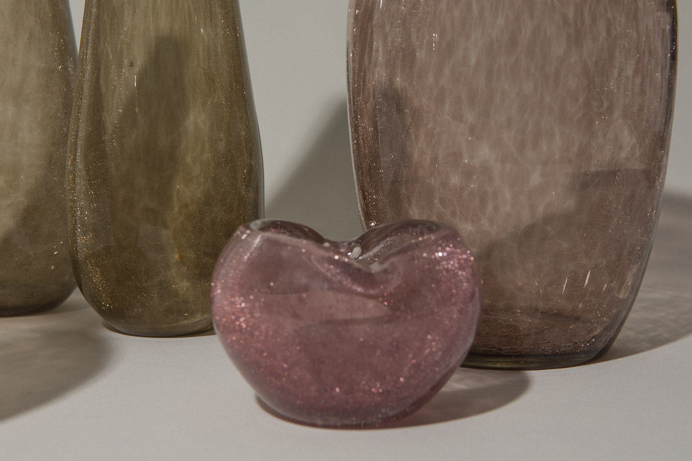 Deep taupe veil glass BOWL