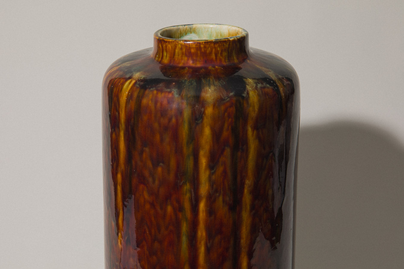 Rust brown FLOOR VASE