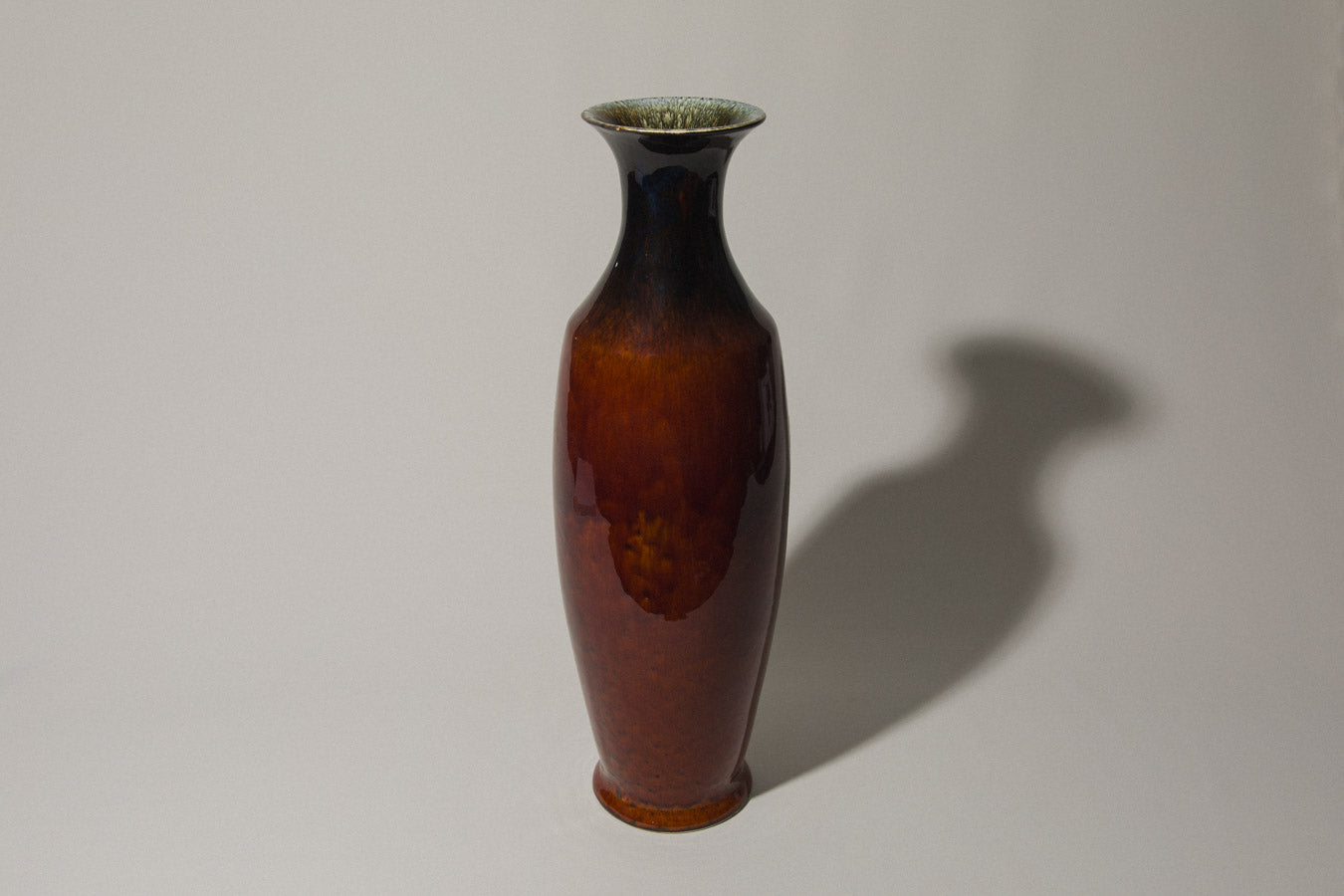 Rust brown FLOOR VASE