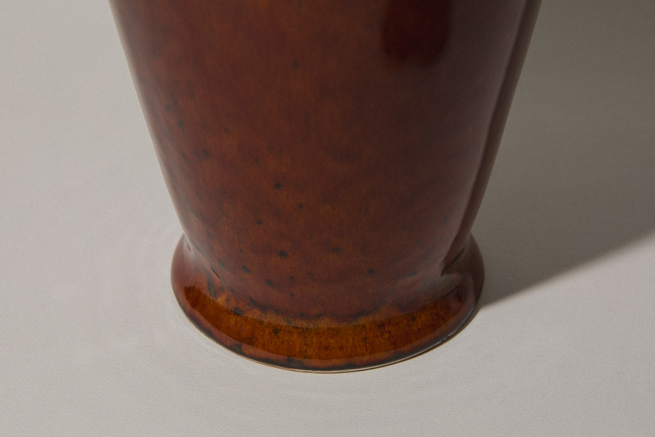 Rust brown FLOOR VASE