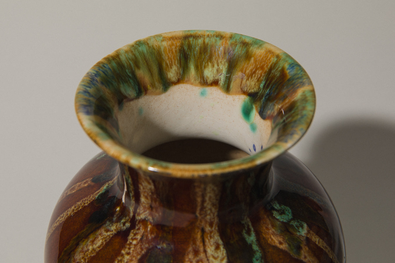 Classic shape faience VASE