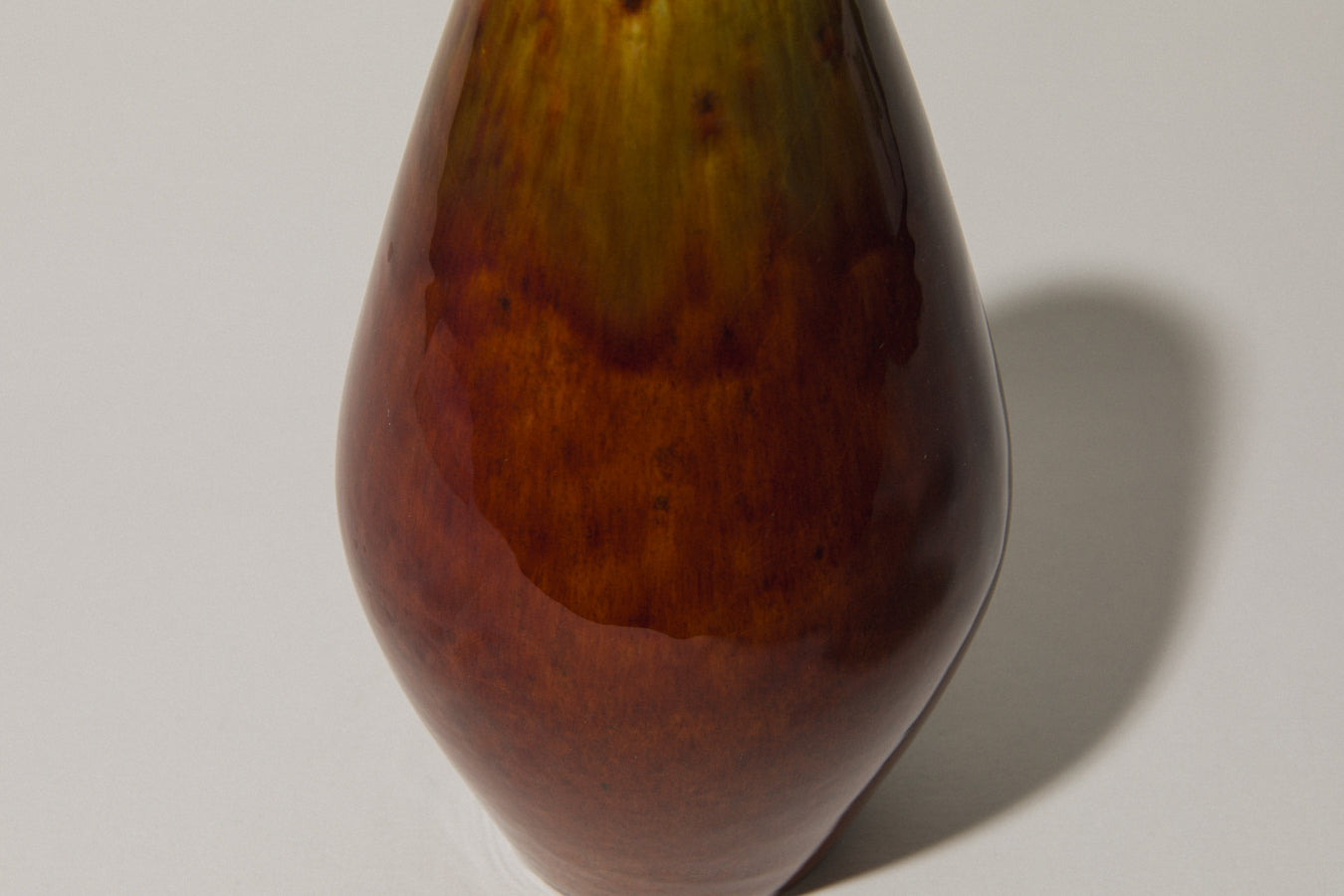 Angular pod-shaped faience VASE